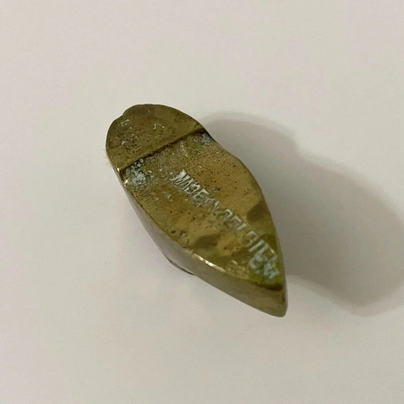 Vintage Collectible Miniature Dutch Shoe Clog Made In Belgium 1 1/4 Inch - Picture 9 of 11